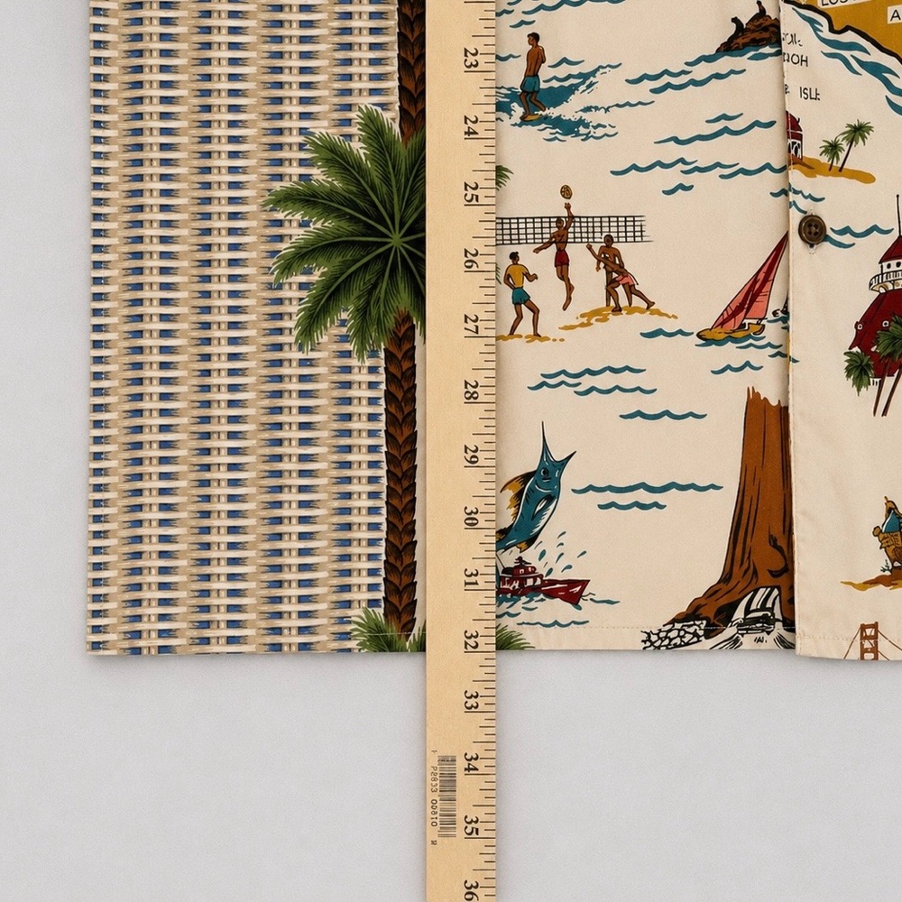 Reyn Spooner California Map Hawaiian Shirt XL Aloha Camp Shirt Vintage Y2K Retro - Picture 6 of 8